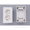 2-Outlet EU German Waterproof Wall Receptacle